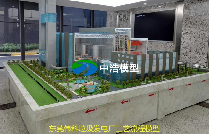 東莞偉科垃圾發(fā)電廠工藝流程模型